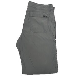 prAna Breathe Pants Men's 30x34 Slim Fit Gray RN 124977 Hiking Outdoors Stretch